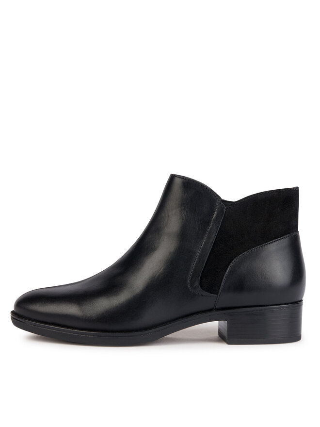 Geox Polokozačky Geox D Felicity D36G1D 04322 C9999 Černá