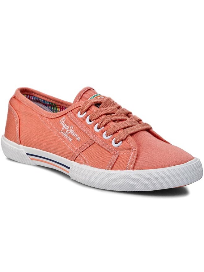 Pepe Jeans Sneakers aus Stoff Pepe Jeans Aberlady PLS30001 Orange