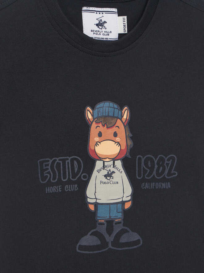 Beverly Hills Polo Club Beverly Hills Polo Club Футболка P-SS26B-TS0135 Cиній Regular Fit