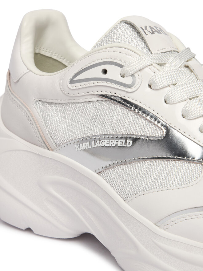 KARL LAGERFELD Снікерcи KARL LAGERFELD Kontour Wedge KL68016 Білий