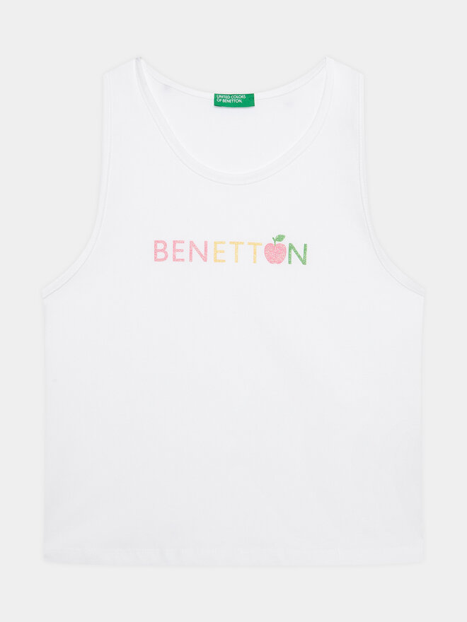 United Colors Of Benetton United Colors Of Benetton Τοπ 3I1XGH00K Λευκό Regular Fit