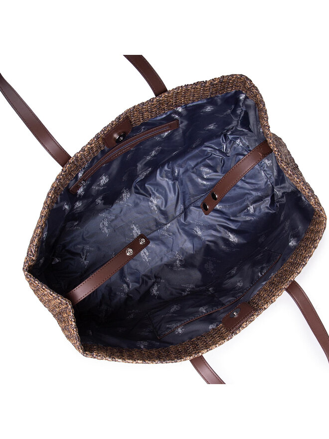 U.S. Polo Assn. Τσάντα U.S. Polo Assn. Ithaca L Shopping Bag Poly BEUIH5174WZB500 Καφέ