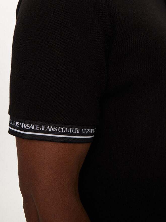 Versace Jeans Couture Versace Jeans Couture Poloshirt 76GAGT09 Schwarz Regular Fit