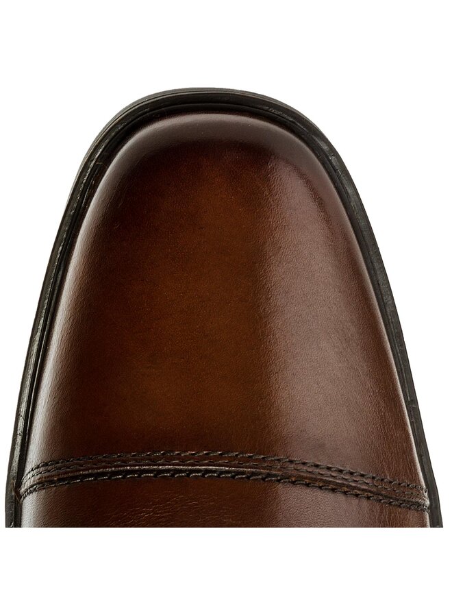 Clarks Półbuty Clarks Tilden Cap 261300967 Brązowy