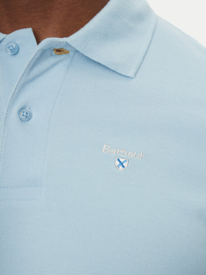 Barbour Barbour Poloshirt Original Sports MML0358BL32 Himmelblau Tailored Fit