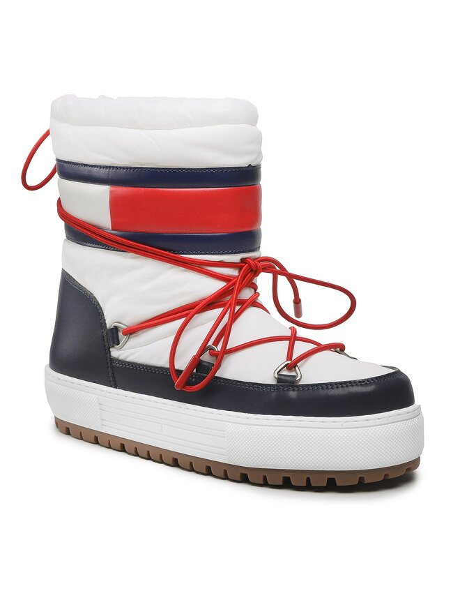 Tommy Jeans Снігоходи Tommy Jeans Snowboot Low EN0EN02162 Білий