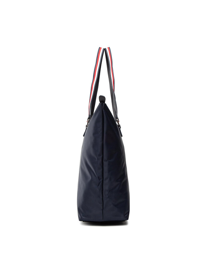 Tommy Hilfiger Rankinė Tommy Hilfiger Im New Nylon Medium Tote AW0AW11165 Tamsiai mėlyna