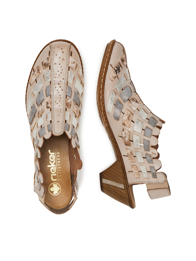 Rieker Halbschuhe Rieker 46778-64 Beige
