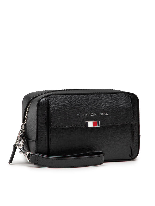 Tommy Hilfiger Smink táska Tommy Hilfiger Business Washbag AM0AM07806 Fekete