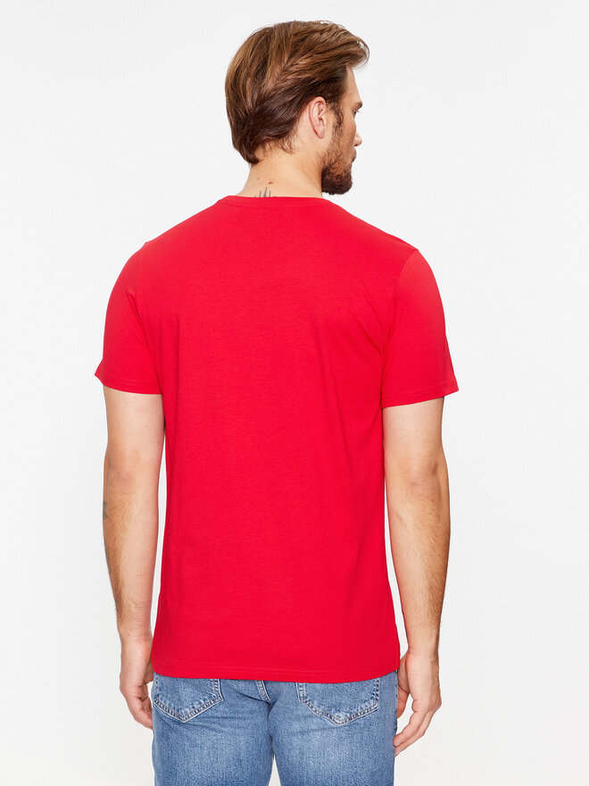4F 4F Camiseta 4FAW23TTSHM0876 Rojo Regular Fit