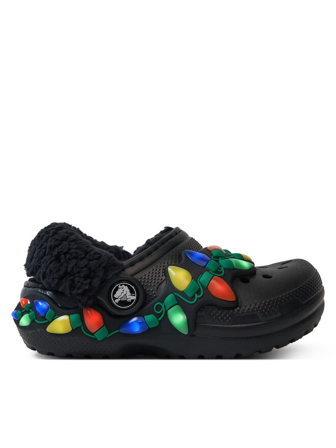 Crocs Šlepetės Crocs Classic Lined Holiday Lights Cgt 212027 Juoda
