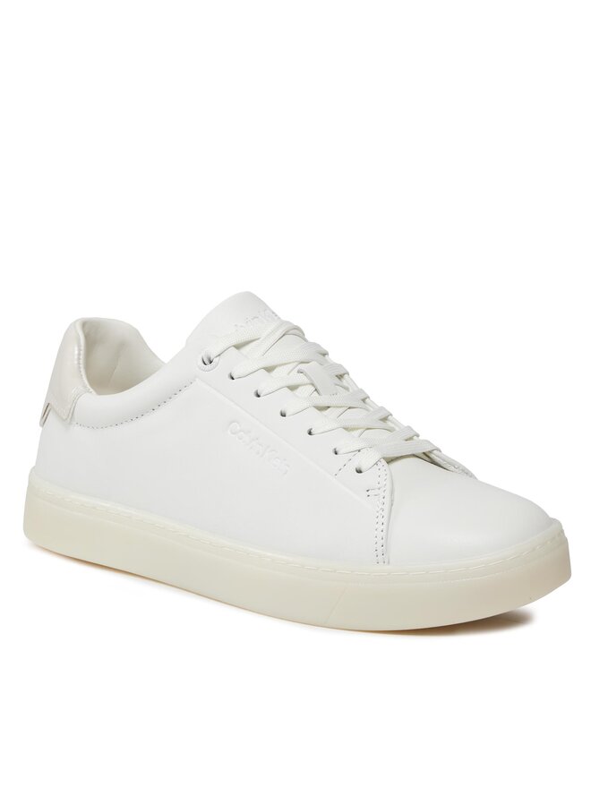 Calvin Klein Sneakers Calvin Klein Cupsole Lace Up Pearl HW0HW01897 Alb