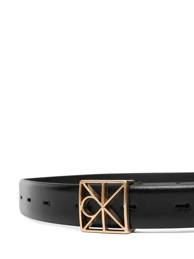 Calvin Klein Damengürtel Calvin Klein Emblem Buckle 25Mm Fixed Smooth LV04F7072G Schwarz