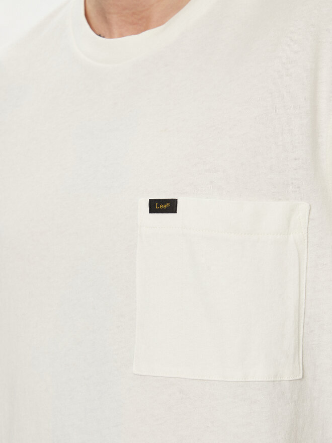 Lee Lee Camiseta 112342986 Écru Regular Fit