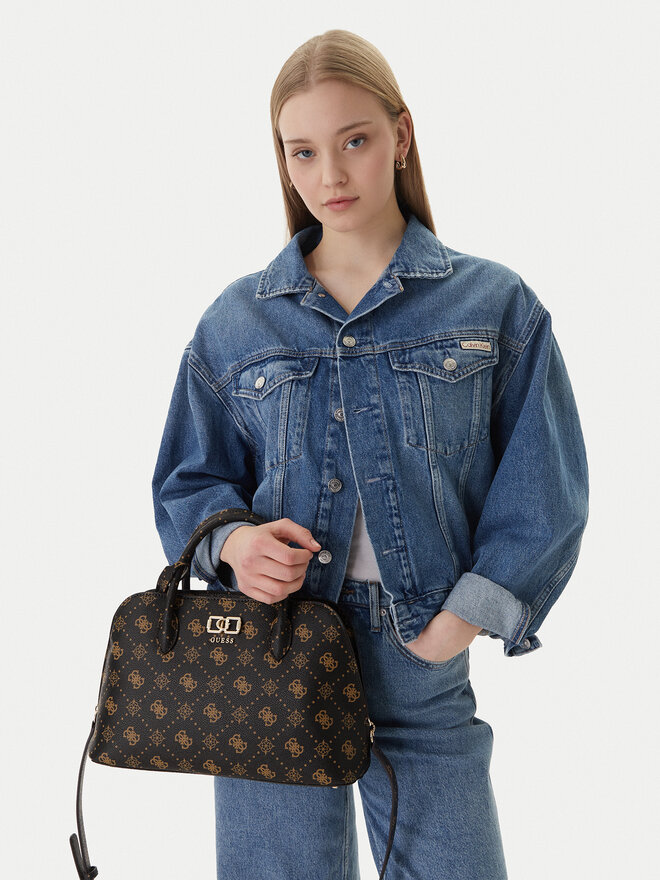 Guess Handtasche Guess Emelie Logo HWGP99 28060 Braun