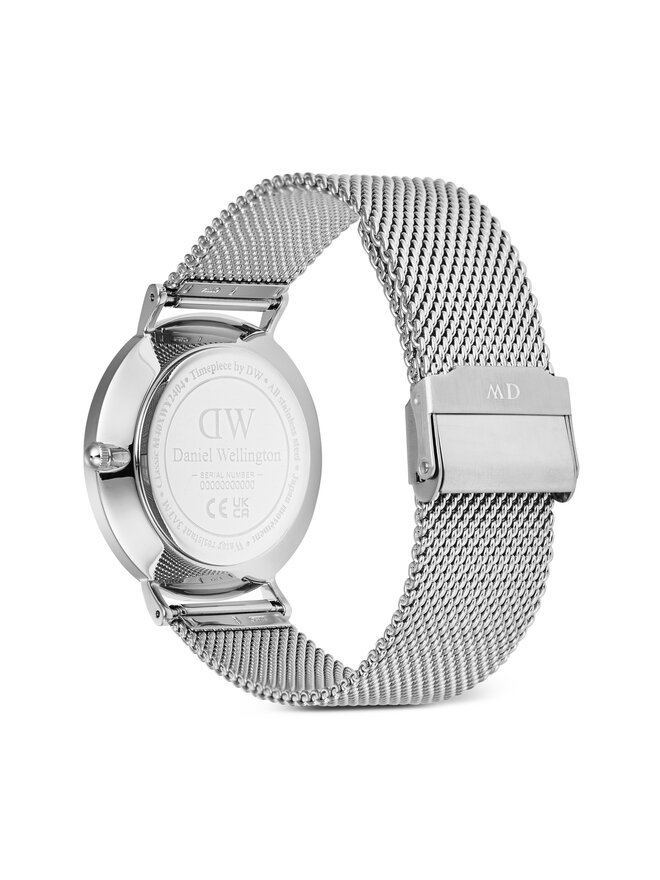 Daniel Wellington Ročna ura Daniel Wellington Classic Day Display 40 DW00100833 Srebrna