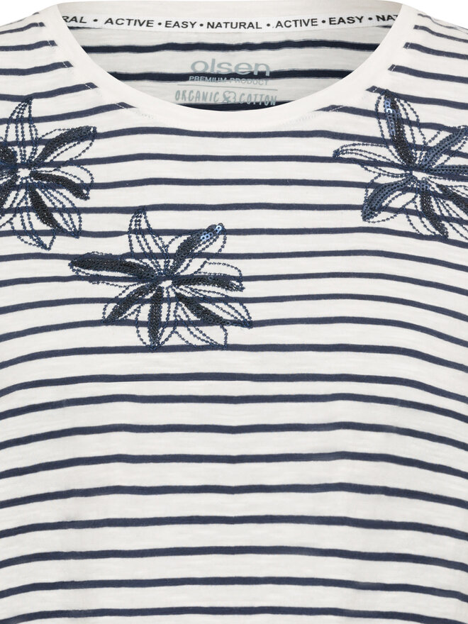Olsen Olsen Camiseta 11105068 Écru Regular Fit