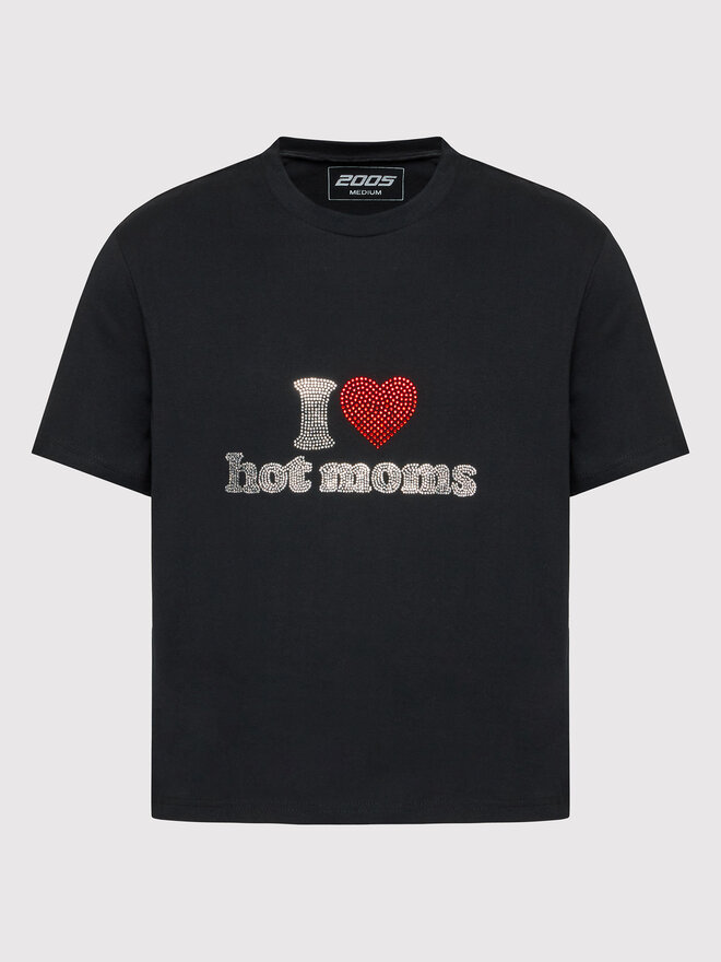 2005 2005 T-Shirt Unisex Hot Moms Schwarz Relaxed Fit