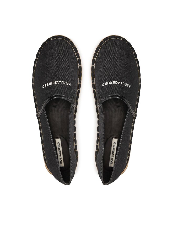 KARL LAGERFELD Espadryle KARL LAGERFELD KL70104 Czarny