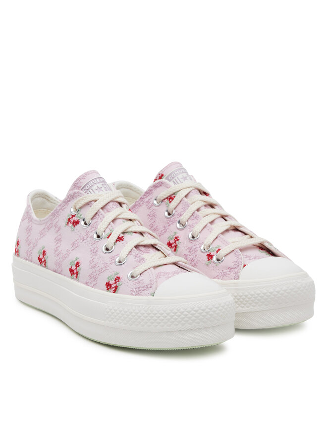 Converse Trampki Converse Chuck Taylor All Star Lift Platform Rose Cross Stitch A13660C Różowy