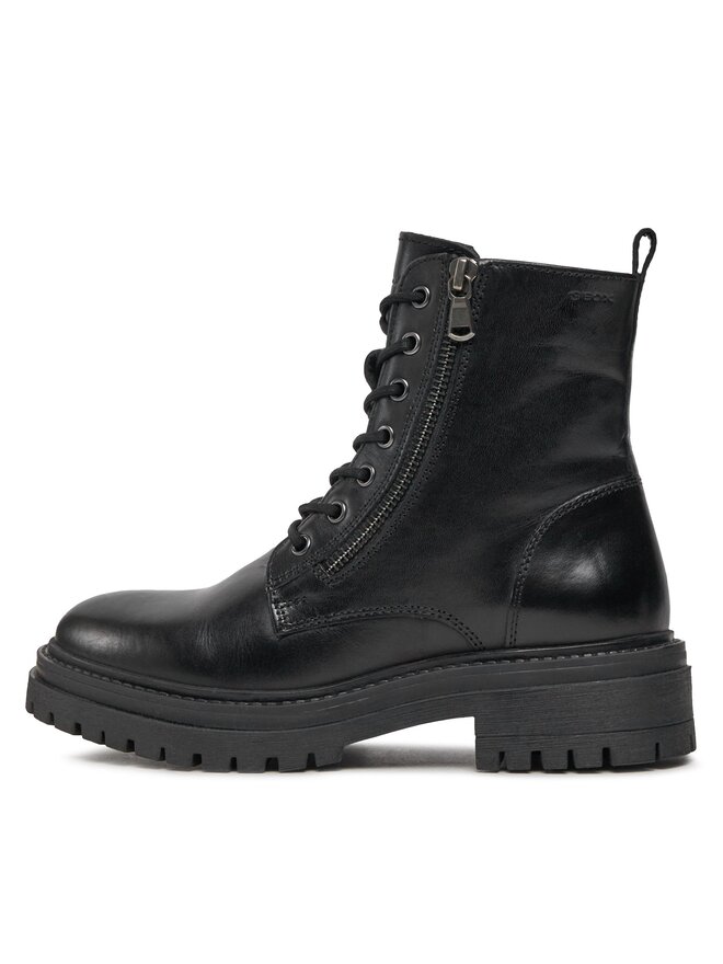 Geox Schnürstiefeletten Geox D Iridea F D16HRF 00043 C9999 Schwarz