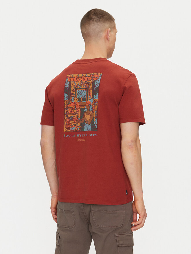 Timberland Timberland Camiseta TB0A6DPD Rojo Regular Fit