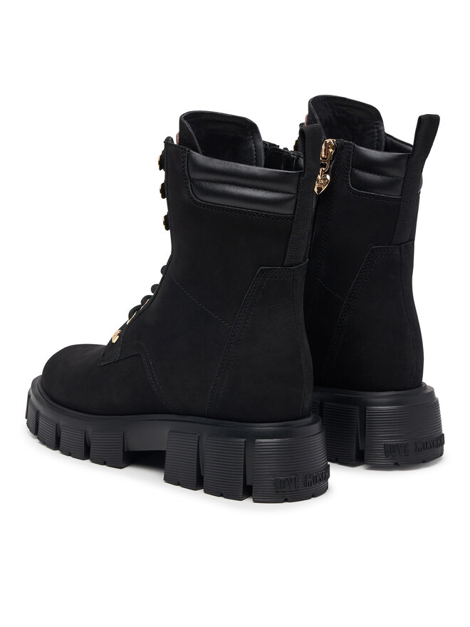 LOVE MOSCHINO Schnürschuhe LOVE MOSCHINO JA24205G0PIP0000 Schwarz
