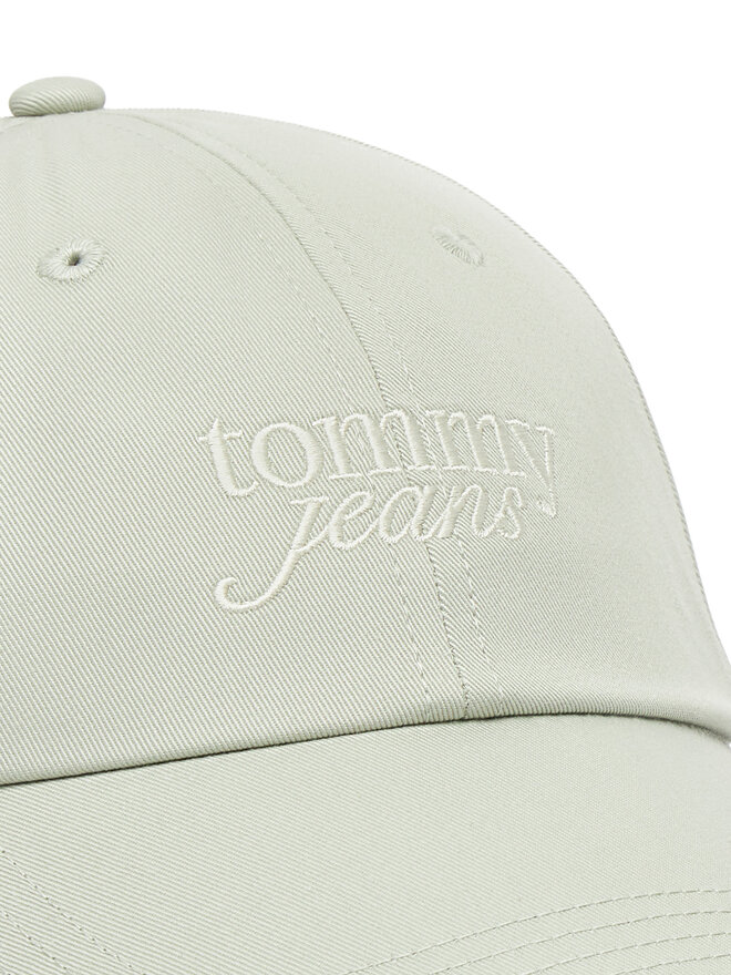 Tommy Jeans Καπέλο Jockey Tommy Jeans Script AW0AW17815 Πράσινο