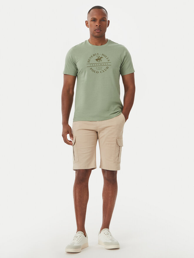 Beverly Hills Polo Club Beverly Hills Polo Club Футболка M1369 Зелений Regular Fit