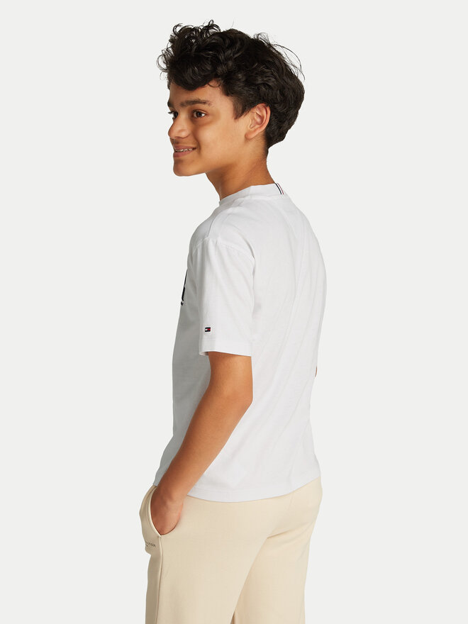Tommy Hilfiger Tommy Hilfiger Camiseta Flag Fun KB0KB09354 S Blanco Regular Fit
