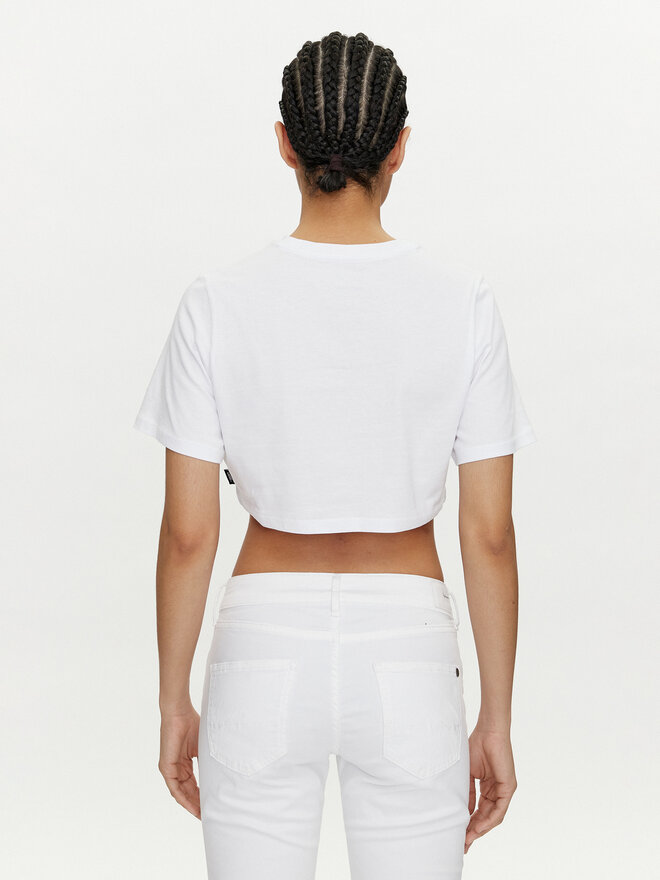 Vans Vans Marškinėliai Flying V Crew Crop Ii VN000GFF Balta Regular Fit