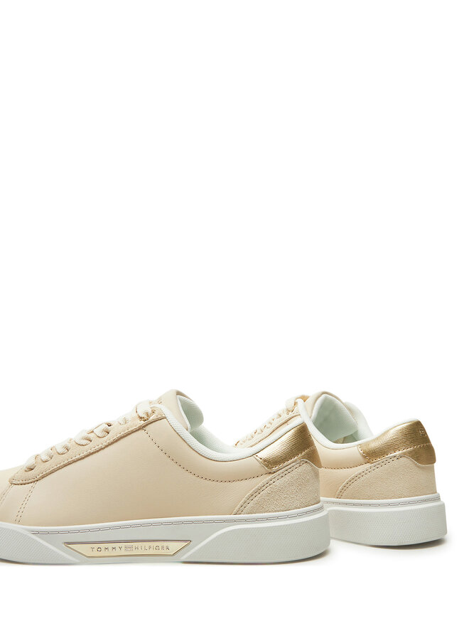 Tommy Hilfiger Sneakersy Tommy Hilfiger Chic Court Sneaker FW0FW08382 Beżowy