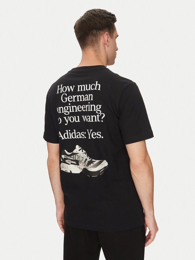 adidas adidas Футболка German Engineering Graphic JP1528 Чорний Regular Fit