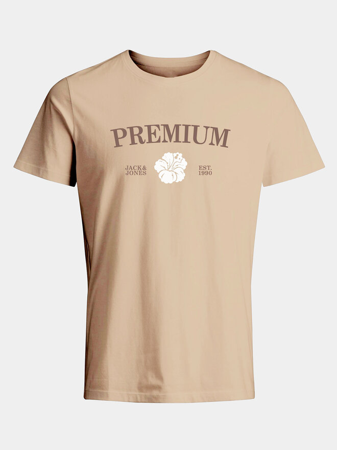 Jack&Jones Jack&Jones Camiseta Jprblaalfie 12259673 Marrón Regular Fit