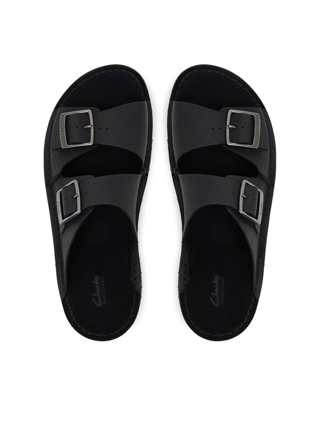 Clarks Παντόφλες Clarks Solsbury Strap 26180885 Μαύρο