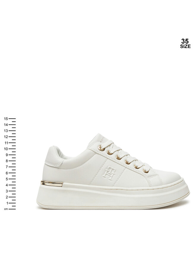 Tommy Hilfiger Sneakersy Tommy Hilfiger Low Cut Lace-Up Sneaker T3A9-33542-1351 Bílá