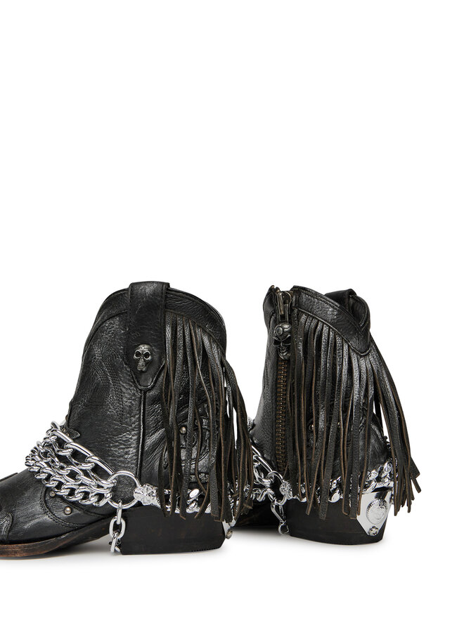 NEW ROCK Western csizmák NEW ROCK M-WSTM003TES-S1 Fekete