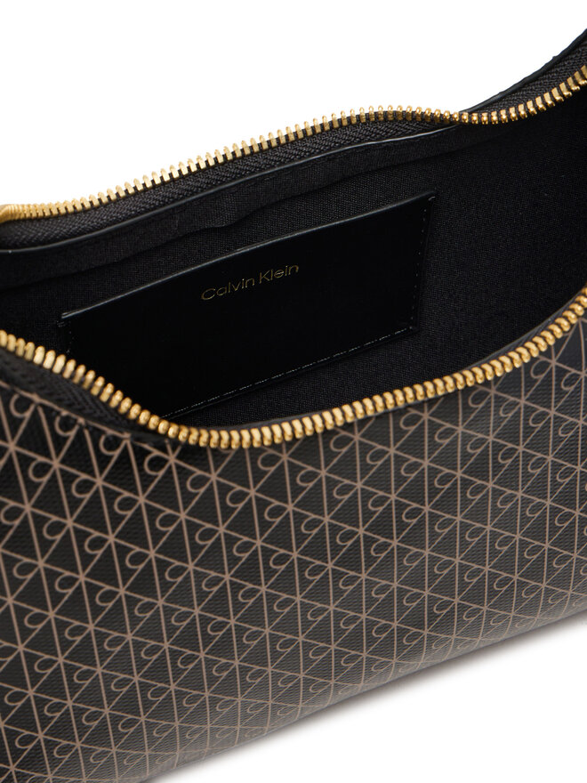 Calvin Klein Kabelka Calvin Klein Emblem Aop Conv Shoulder Bag LV04F3298G Černá