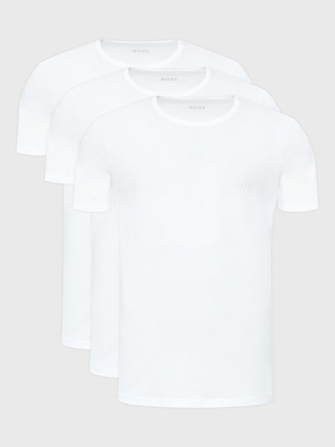 BOSS Boss 3er-Set T-Shirts Classic 50475284 Weiß Regular Fit