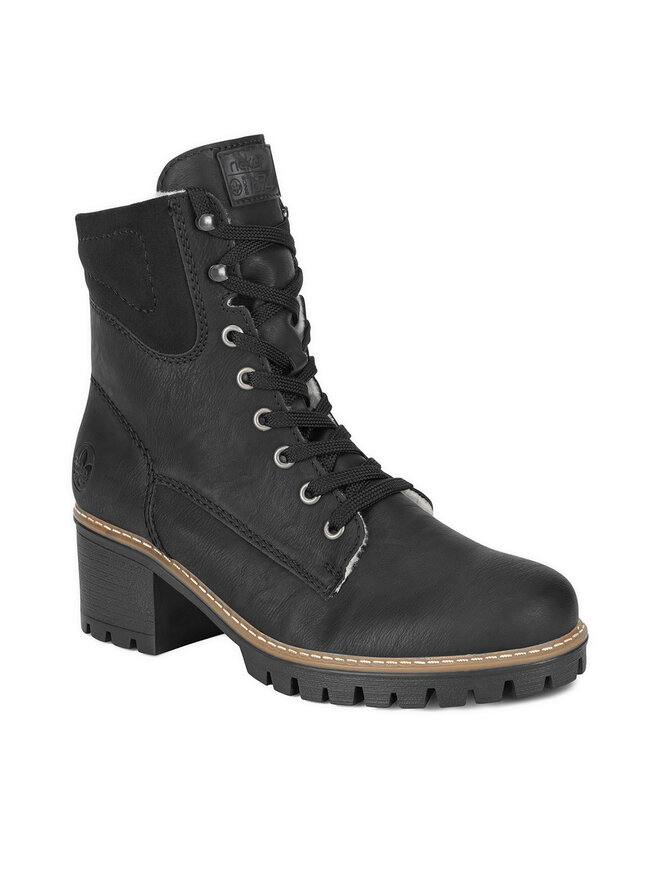 Rieker Botki Rieker Y8610-00 Czarny