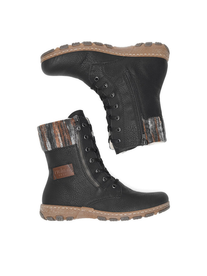 Rieker Μποτάκια Rieker Z0123-01 Μαύρο