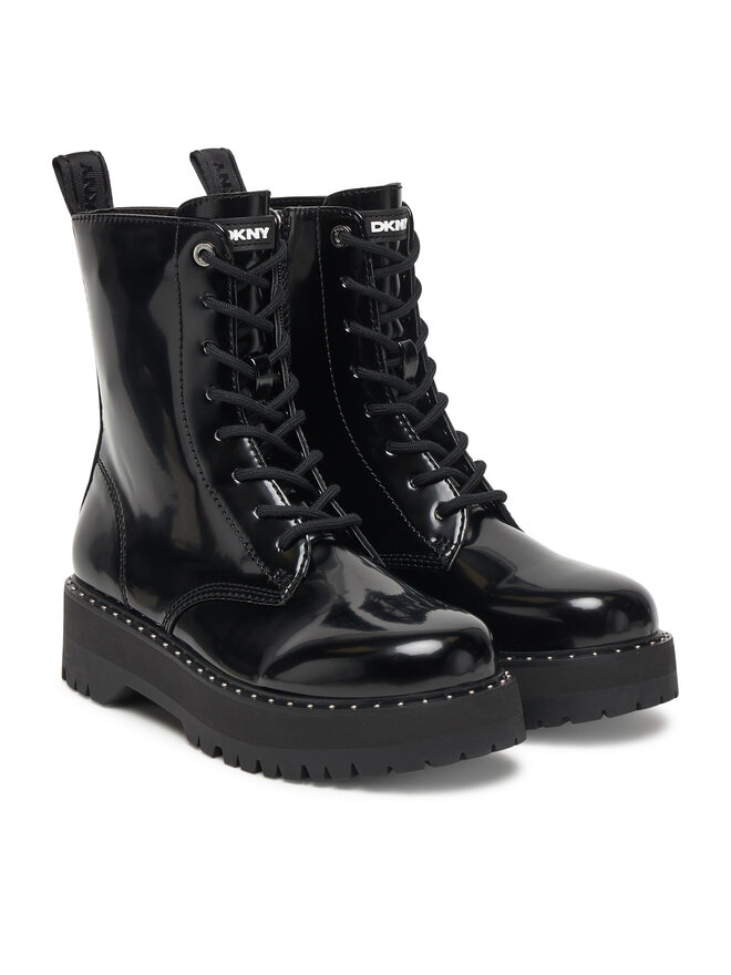 DKNY Schnürschuhe DKNY Batu Studs-Lace Up K4566972 Schwarz