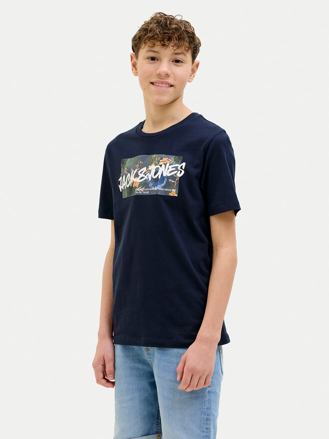 Jack&Jones Junior Jack&Jones Junior Póló Hawaii 12269916 Sötétkék Standard Fit