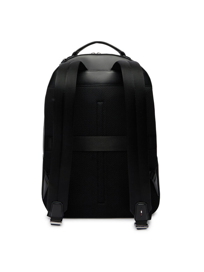 Tommy Hilfiger Rucksack Tommy Hilfiger Th Business Leather Backpack AM0AM14162 Schwarz