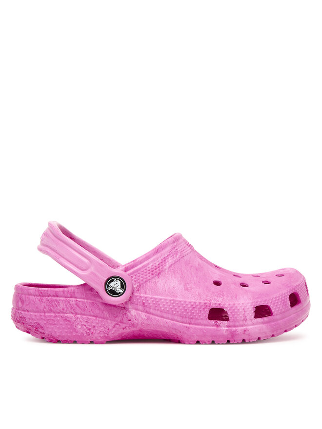 Crocs Natikači Crocs Kids' Classic Watercolor Marbled Clog 211602 Roza