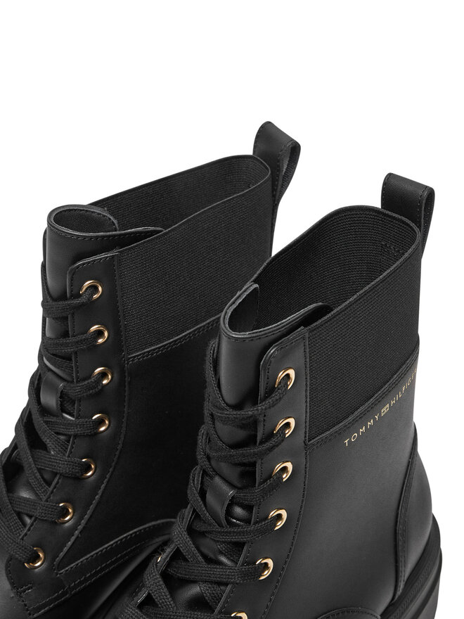 Tommy Hilfiger Schnürstiefeletten Tommy Hilfiger FW0FW08440 Schwarz