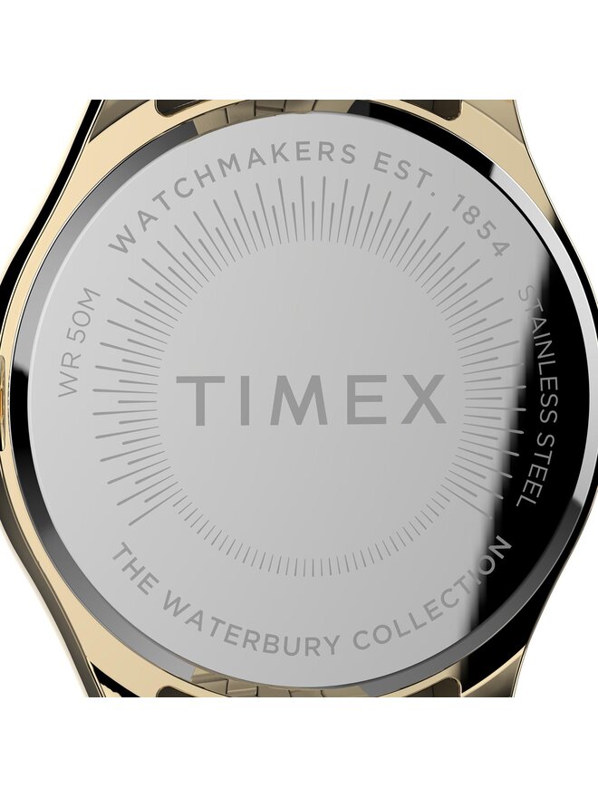 Timex Zegarek Timex Waterbury TW2V45700 Złoty