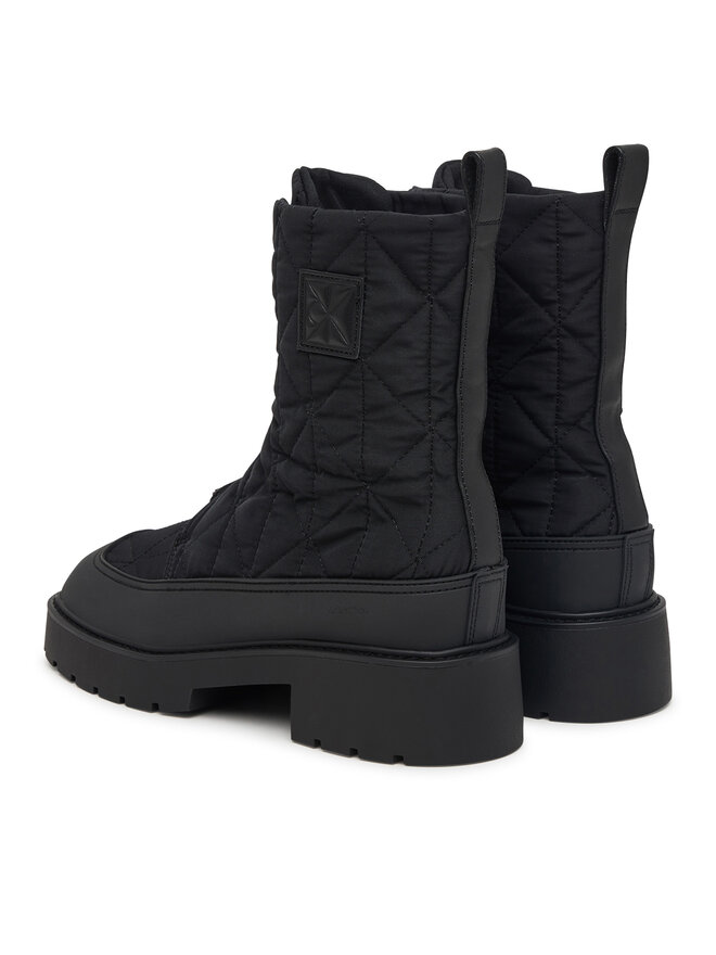 Calvin Klein Stiefeletten Calvin Klein Chunky Zip Boot Mat Mix Aop Em HW0HW03205 Dunkelbraun