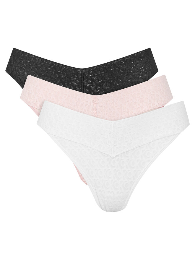 Calvin Klein Underwear Calvin Klein Underwear Набір з 3 пар стрінгів LV00QD5304 Кольоровий