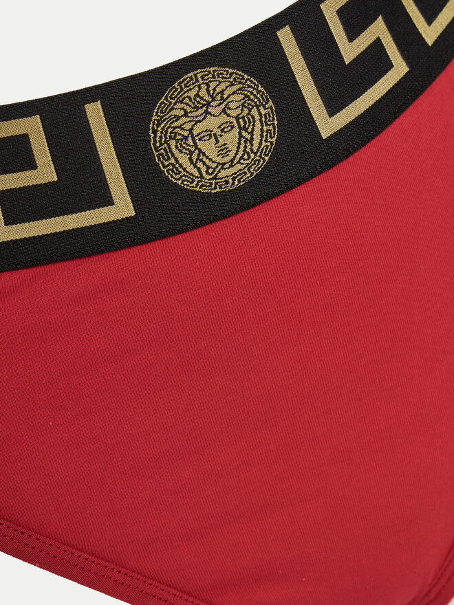 Versace Versace Klassischer Damenslip mit hoher Taille AUD01050 1A10011 Rot